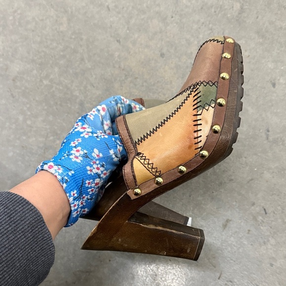 Coach Multicolor Patchwork Leather Mules - Picture 5 of 5
